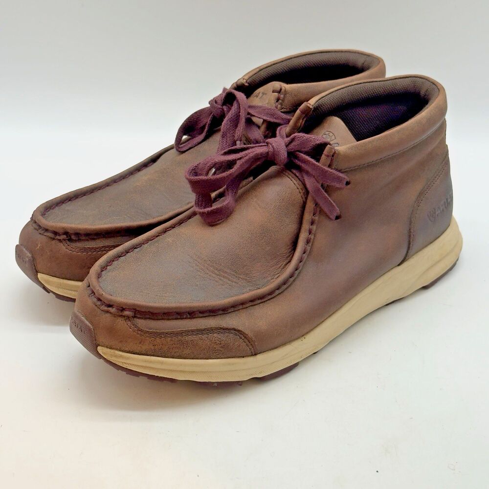 Ariat Spitfire Chukka Boots Women's 10B Brown Bomber Leather Lace Up Desert Shoe